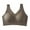 Brown, variant on Ladies Light Underwear Lace Without Steel Ring Gathered Comfortable Straps Tank Top Models Bottoming Bra Padded Bras