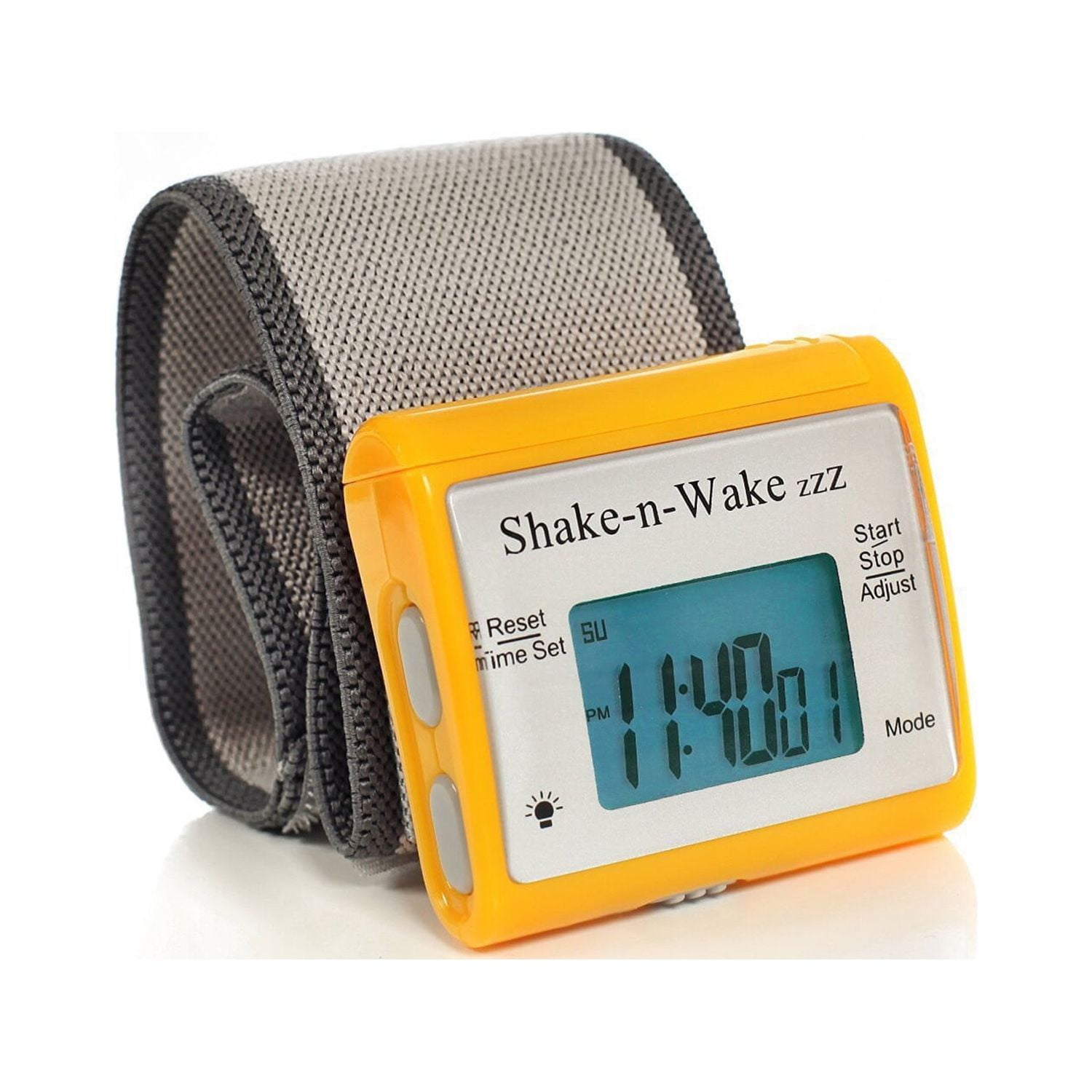 Silent Vibrating Travel Alarm Clock "Shake-N-Wake" (Black) - Walmart.com
