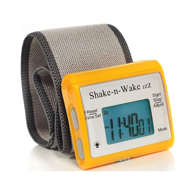 Tech Tools Shake-N-Wake Silent Vibrating Alarm Clock White