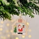 thumbnail image 3 of Colgante navideño con estampado de madera ANGGREK 12 Uds Santa copo de nieve para decoración, 3 of 8