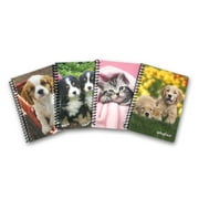 Dog/Cat 4-Pack Spiral Small Notebooks