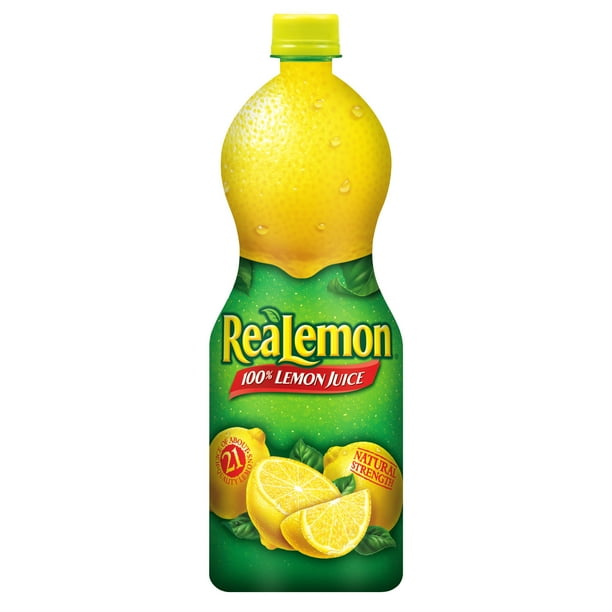 ReaLemon 100% Lemon Juice, 32 fl oz bottle - Walmart.com - Walmart.com