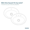 thumbnail image 5 of Moen Tilson Chrome Bathroom Sink Faucet with Optional Deck Plate, 84565, 5 of 5
