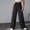 Black, variant on Women's Cargo Pants High Waisted Straight-leg Pants Baggy Trousers with Multi-pocket Black L(L)