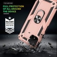 thumbnail image 5 of Compatible for Google Pixel 4 XL Case with HD Screen Protector, Military-Grade Shockproof Protective Phone Case with Magnetic Kickstand Ring for Google Pixel 4 XL Rose Gold, 5 of 15
