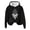 Black sweatshirt for women #5, variant on Women Pullover Hoodie Long Sleeve Dreamcatcher Feather Print Loose Sweatshirt with Fleece Lining Kangaroo Pocket for Daily Outdoor Casual Wear Black,L
