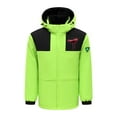 thumbnail image 4 of Feancey Mens Heated Jacket Waterproof Softshell Men and Women Winter 4 Zones Heating Coats Outdoor Windproof Hooded Ski Jackets with Pockets 90% off Clearance Sale,Green,L, 4 of 9