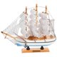 thumbnail image 1 of Wooden Sailboat Model Multi Retro Decorative Nautical Sailing Boat Ornament, 1 of 4