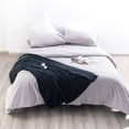 thumbnail image 5 of Organictune Cotton Cable Knitted Throw Blanket, Lightweight and Breathable Soft Blanket for Sofa and Bed, 51" x 67", Navy Blue, 5 of 5