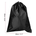 thumbnail image 2 of Unique Bargains 23.6' Height Clothes Storage Double Drawstring Bag for Camping, Black, 2 of 5