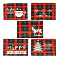 thumbnail image 3 of Inteprter Manteles individuales de Navidad para fiesta, banquete, comedor, posavasos, patrón impreso, cubierta de escritorio, adorno, decoración de Kits de decoración para fiestas Letras Inteprter HA068892-02, 3 of 6