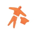 thumbnail image 1 of 1/12 Male Female Sweatshirt Outfit for 6" Wind Coat Action Figure Orange, 1 of 7