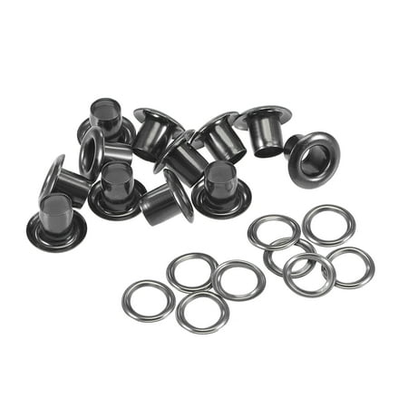 

Uxcell 10 x 5 x 7mm Alloy Grommets Eyelets with Washers Black 100 Set