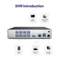 thumbnail image 5 of SANNCE 8CH 1080P Wired Surveillance Security Camera System DVR Recorder, Human Detection, Standalone DVR Video Recorder CCTV Support 5-in-1 CVBS/AHD/TVI/CVI/IP, Motion Alert, Remote Access, 1TB HDD, 5 of 11