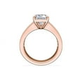 thumbnail image 3 of 3.00 Carat Emerald Cut Moissanite Diamond (D/VVS1) Latest Proposal Ring for Women Solid 14K Rose Gold Size 10.5 by Diamond-Capitals, 3 of 8
