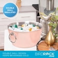 thumbnail image 4 of Balde para Bebidas BIRDROCK HOME de Acero Inoxidable Martillado 11.35L, 4 of 5