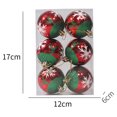 thumbnail image 2 of Baywell 6 Pcs Christmas Balls 6cm Shatterproof Assorted Painting Hang Balls Christmas Ball Ornaments Decorative Hanging Christmas Ornaments Baubles Set for Xmas Tree, 2 of 5