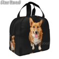 thumbnail image 1 of Kawaii cartoon Corgi Dog Lunch Bag Tote Bag Insulated Organizer Lunch Holder Bag for Work Workout Outdoors Picnic Beach Travel, 1 of 1