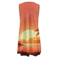 thumbnail image 5 of asddcavvf Robes pour Femmes 2024 Mode Féminine Été Imprimé Sans Manches Boucle Creuse Col en V D, 5 of 5