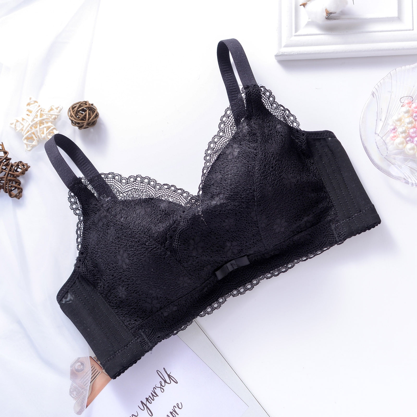 Kayannuo Bras For Women Back to School Clearance Ladies Comfortable  Breathable No Steel Ring Sexy Lace Gathering Adjustment Lift Bra Woman  Underwear 