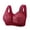 01 Wine, variant on Fewfanhot Women's Bras Front Closure Non-Metal No-Wire Push Up Bra, Camisole Style Soft Cup, Comfortable Daily Wear Bra