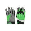 Race-Driven ATV MX Off Road Silicone Fingertip Riding Gloves Green Large