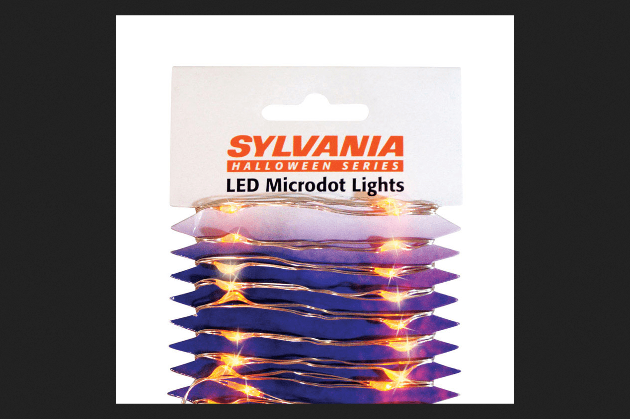 sylvania 50 battery operated led euro lights