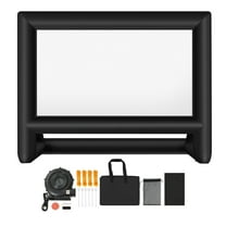 KFFKFF 20FT Inflatable Movie Screen with Storage Bag, 16:9 Projection Screen for Outdoor Events, Backyard Entertainment, and Home Theater Setup