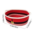 thumbnail image 4 of Christmas Cotton Rope Woven Storage Basket with Santa Claus Design,15x11x6 Inch Organizer Basket for Holiday Decor and Gift Giving 14.96*9.84*5.91IN, 4 of 9