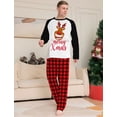 thumbnail image 3 of Merry Xmas Family Matching Outfit Cartoon Print Sleepwear Parent-child Clothing Sets Baby Dog Romper Scarf Christmas Pajamas Set, 3 of 3