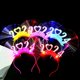 thumbnail image 4 of Gran oferta, nuevo LED 2024, diadema Flash, corona, banda para el cabello de fibra óptica, Feliz Año Nuevo, fiesta de Navidad para recuerdo de fiesta, 4 of 4