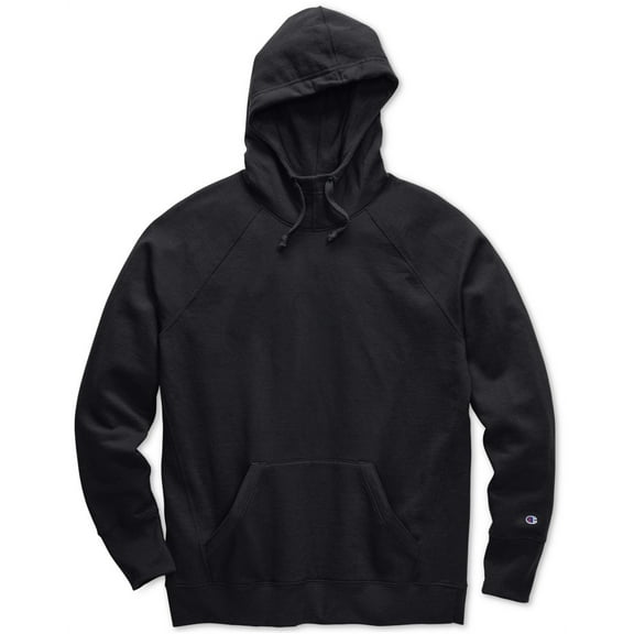 Champion Womens Plus Size Powerblend Fleece Hoodie,Black,1X