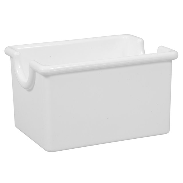 White Acrylic Tea Bag Organizer for Storage Simple and Practical with Compact Design 7.5 x 5.5 x 3.5 Inches