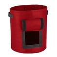 thumbnail image 2 of Luxcidy Potato Grow Bags 10 Gallon Bilateral Doors, Heavy Duty Fabric Grow Bags with Handle and Harvest Window, Non-Woven Planter Pot Plant Garden Bags to Grow Vegetables Potato Tomato (Red), 2 of 2