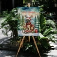 thumbnail image 4 of Merry Christmas Santa Reindeer Antlers Mastiff Sleigh Xmas Winter Holiday Vertical Matte Canvas Poster Mastiffs Dog Lover Gifts Idea Wall Art Home Decor - 00023, 4 of 5