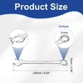 thumbnail image 2 of Combination Wrench 21mm Metric 12-Point Box and Open End Zinc Plated Steel, 2 of 7