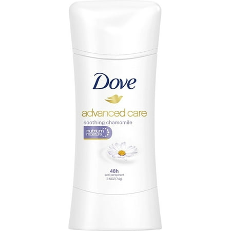 Dove Advanced Care Antiperspirant, Soothing Chamomile 2.60 oz (Pack of 4)