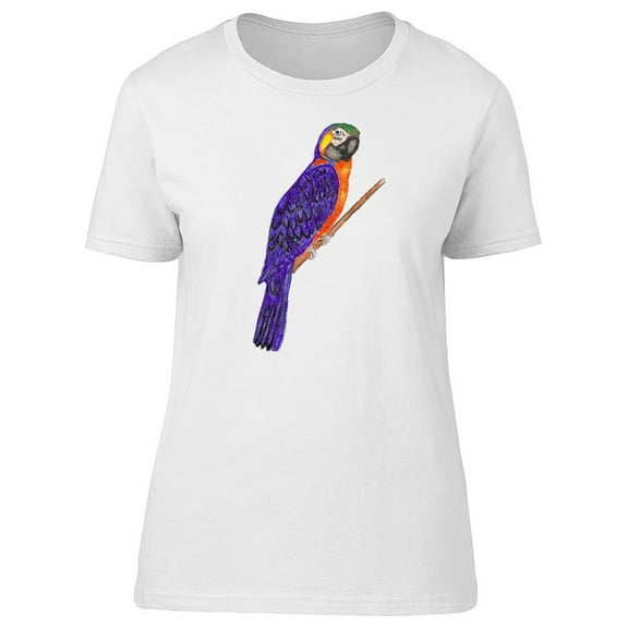 Beautiful Purple Ara Macaw Tee Women's -Image by Shutterstock