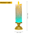 thumbnail image 6 of LED Christmas Candles Colour Changing Water Candle with Glitter Flameless Lights Desk Table, Rose Red, 6 of 9