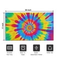 thumbnail image 5 of Colorful Rainbow Tie Dye Spiral Pattern Door Rugs,Washable Non Slip Door Mats Indoor,Decorative Door Mats,Entry Mat Indoor for Entrance,Bedroom,Kitchen,Bathroom,17"x30", 5 of 6