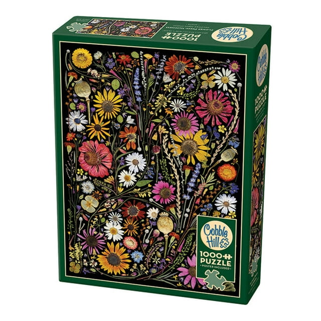 Cobble Hill Jigsaw Puzzle - Flower Press: Happiness, 1000 Piece Puzzle