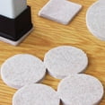 thumbnail image 2 of 200pcs Round Felt Pads 1.2cm Diameter Floor Protector Pad for Table Chair Furniture (White), 2 of 4