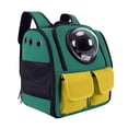 thumbnail image 2 of Mochila para gatos Zulema Burbuja transportadora de gatos Verde, 2 of 7