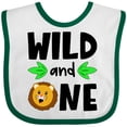 thumbnail image 3 of Inktastic Wild and One Cute Lion Birthday Boys or Girls Baby Bib, 3 of 4