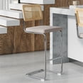 thumbnail image 3 of Pemberly Row Contemporary Bar Height Stools - (Set of 2) in Gray, 3 of 7