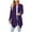 Dark Purple, variant on Women's Draped Front Open Cardigan Casual Long Sleeve Lightweight Cardigans Sweaters Duster