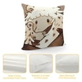 thumbnail image 4 of YINGXI Cute Animal Throw Pillow Cases Home Decorative Hug Each Other Sweet Pillow Cover Super Soft Square 12x12in, 4 of 5