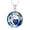 09--September-Morning glories, variant on Birth Flower Birthstone Necklace 925 Sterling Silver 12 Birth Month Floral Crystal Pendant Birthstone Necklaces Birth Month Flower Jewelry Birthday Gift for Women