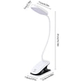 thumbnail image 3 of SLYNSHome Clip on Lamp for Desk LED Eye Protection Reading Lights with 3 Brightness Level Table Top Gooseneck Lamps Bedroom Night Light Home Decoration, 3 of 6