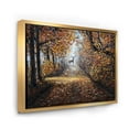 thumbnail image 3 of Designart 'Deer In The Autumn Park' Lake House Framed Canvas Wall Art Print, 3 of 5